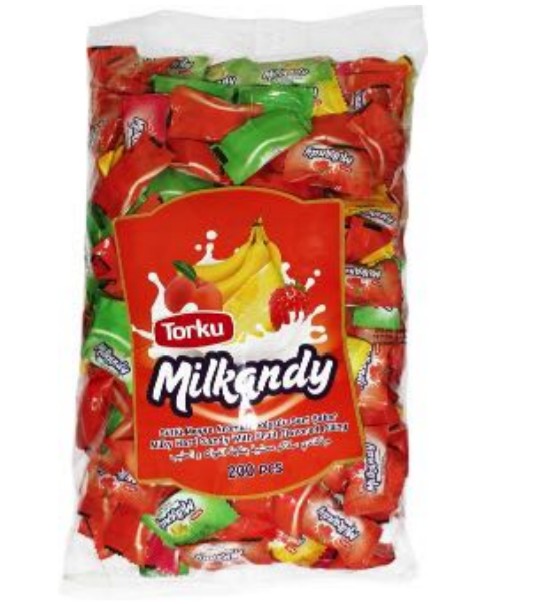 Milky Hard Candy with Fruit Flavoured Filling